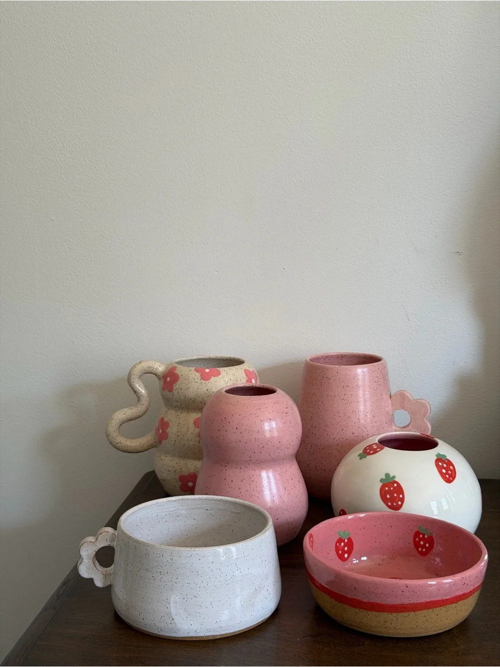 Muddy Mood Handmade Strawberry Ceramic Bowl